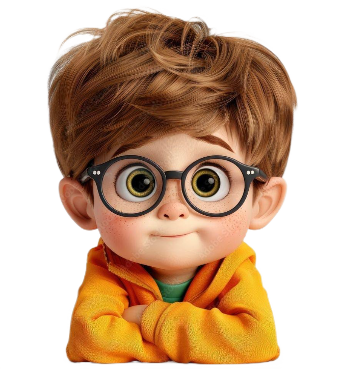 Friendly boy character